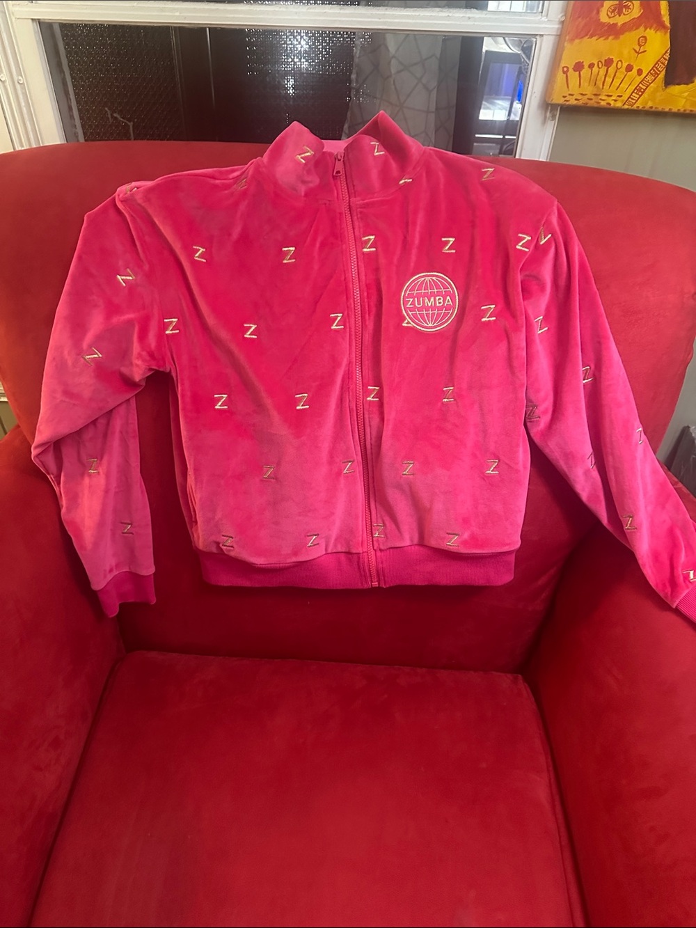 Zumba Fitness Deep Pink Track Jacket with Tag